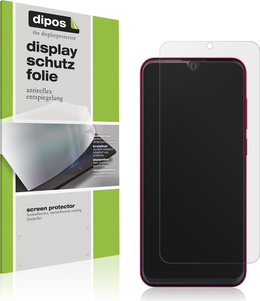 2x Schutzfolie für Walton Primo H9 matt Displayschutzfolie Folie Display Schutz dipos