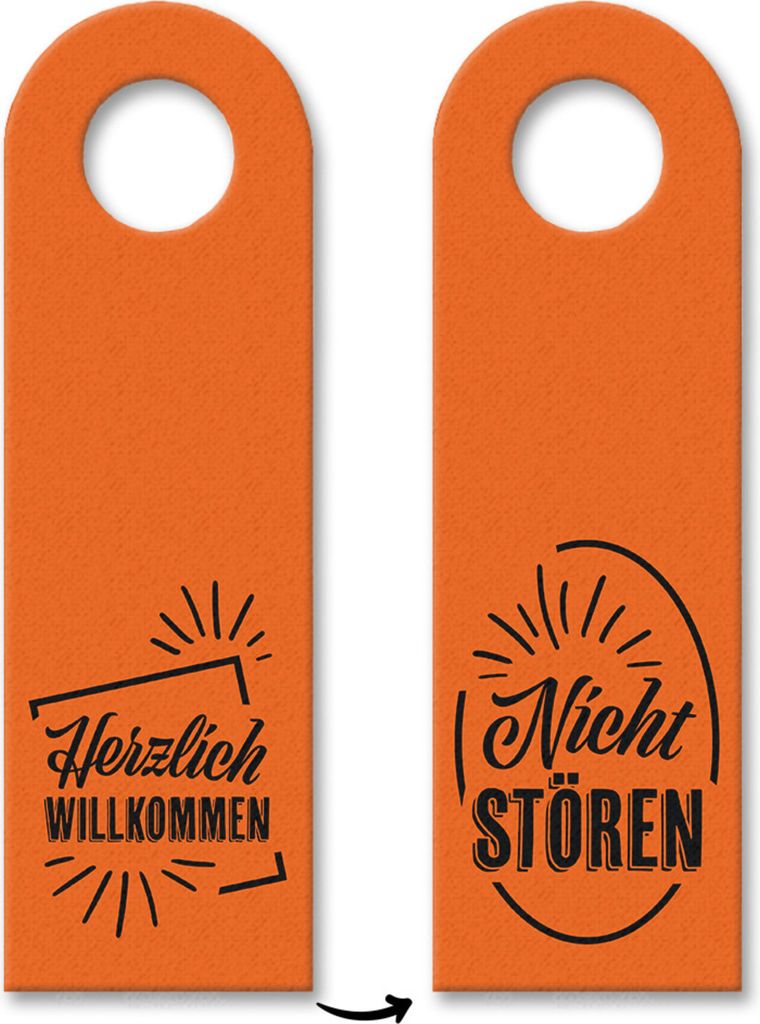 10x Herzlich Willkommen oder Bitte nicht stören Türhänger Produktbild 