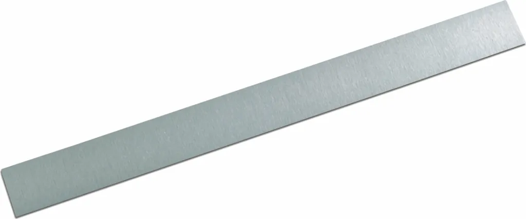 Plinthe autocollante en inox argenté 5x50cm pour protection murale - x10