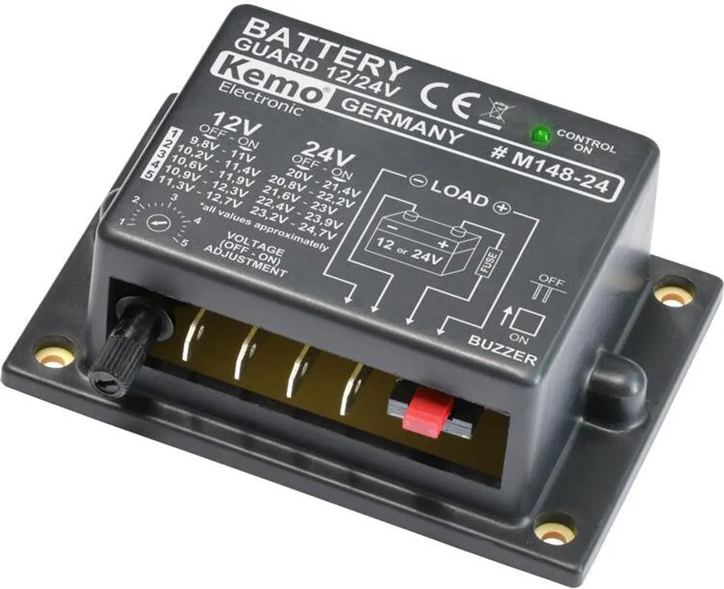 Protezione Batteria Solare 12V/24V 20A M148-24 - Per Baite e Off-Grid