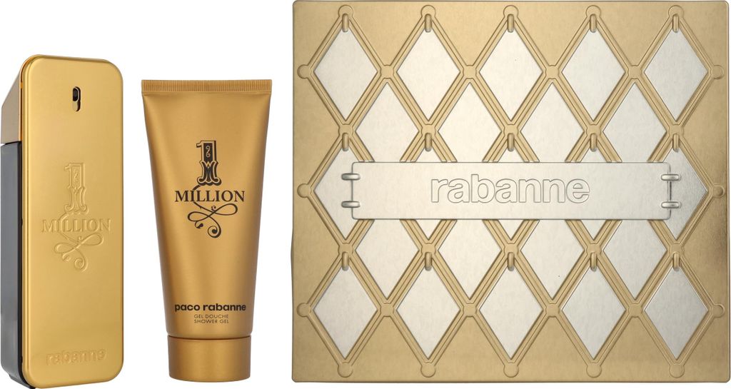 Edt Spray 100ml/Shower Gel 100ml Paco Rabanne 1 Million Giftset