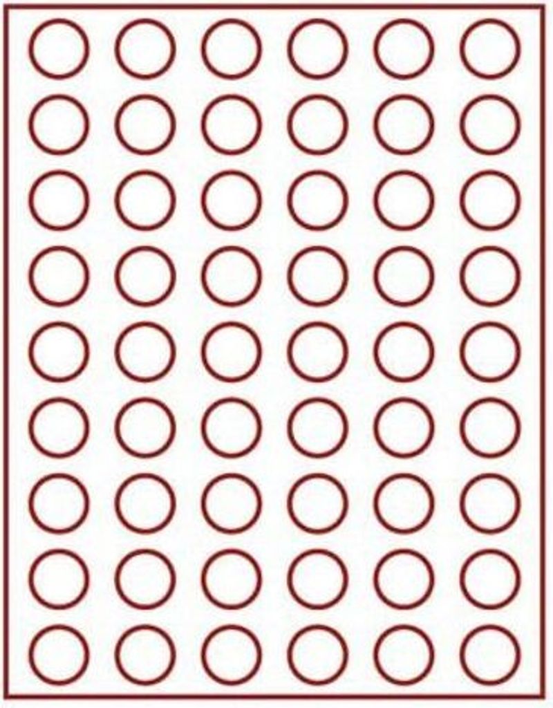 Lindner 2154ME Velourseinlage blau 2154ME (Ø 25,75 mm)