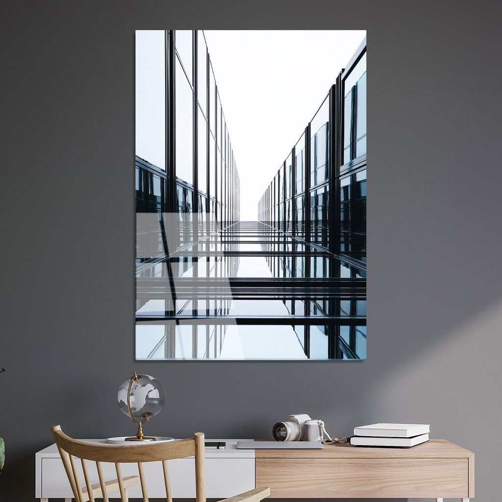 Wallity, UV-081 70 x 100, Dekorative Malerei aus gehärtetem Glas, 100 % gehärtetes Glas, Mehrfarbig, 70 x 100 cm