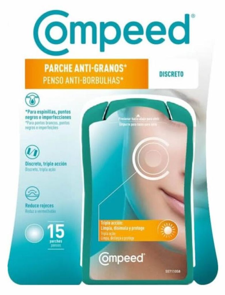 Compeed: Parche discreto para granos, 15 unidades Imagen del producto 
