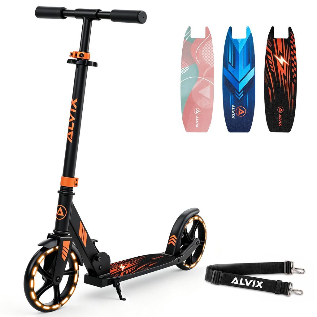 ALVIX Kinder Scooter mit LED-Leuchträdern, Produktbild 