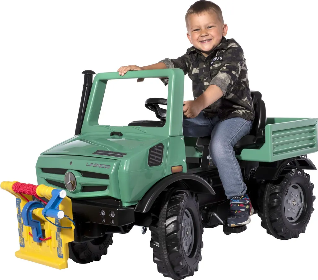 Jouet à pédales Mercedes Unimog résistant pour terrains difficiles - 3