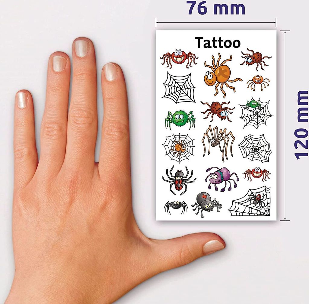 Avery Zweckform Tatuaggi Temporanei Calcio – 9 Adesivi Colorati, Facili Da Applicare Con Acqua