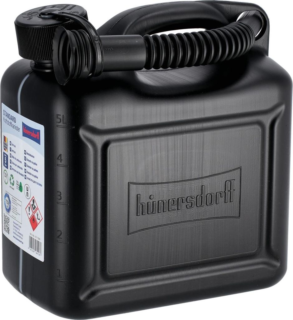 HÜNERSDORFF Kraftstoffkanister 5 l Schwarz Produktbild 