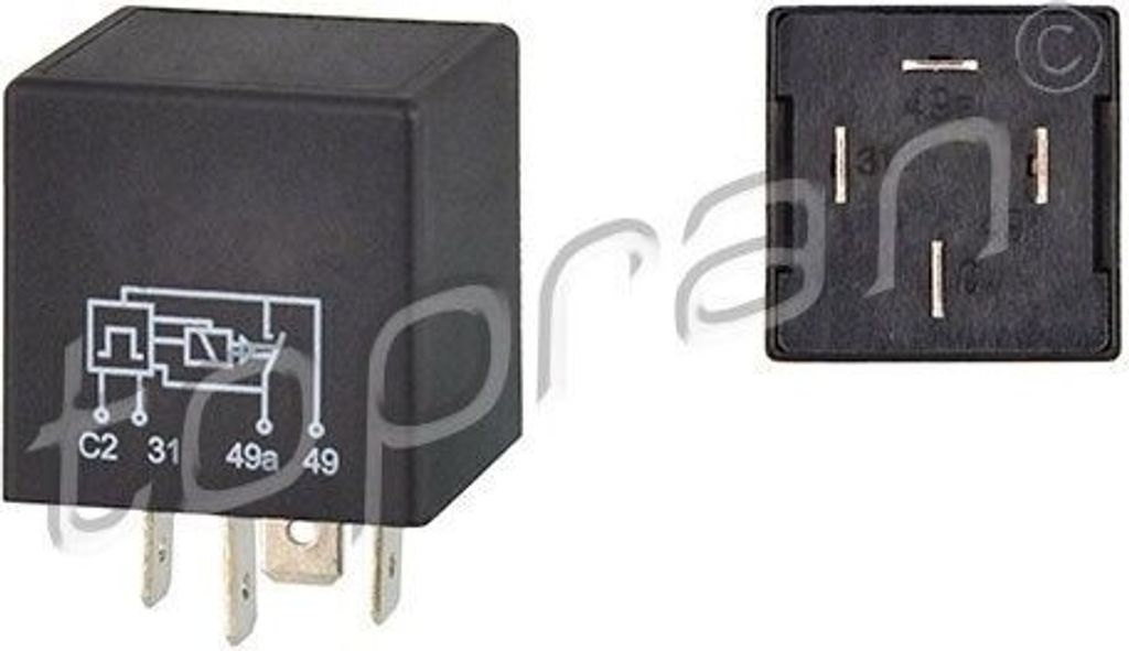 TOPRAN Warnblinkrelais 103 629 für VW Transporter IV Bus (70B, 70C, 7DB, 7DK, 70J, 70K, 7DC, 7DJ)