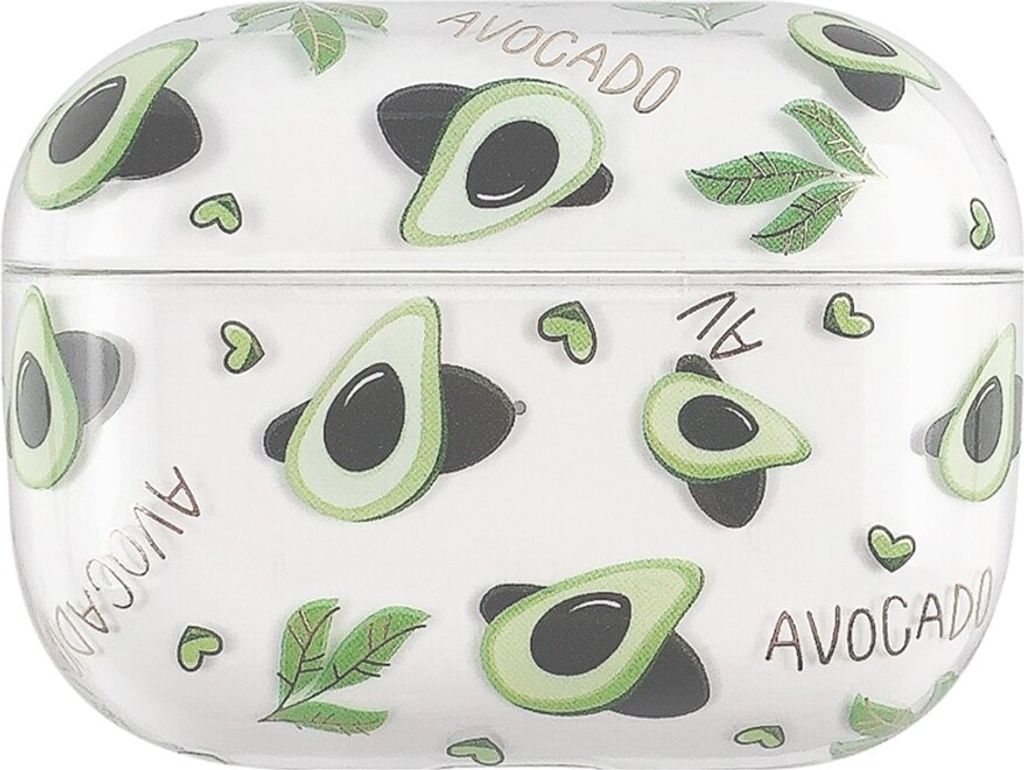 Peachy Avocado stabile Kunststoffhülle Kompatibel mit AirPods Pro 1 / 2 - transparent