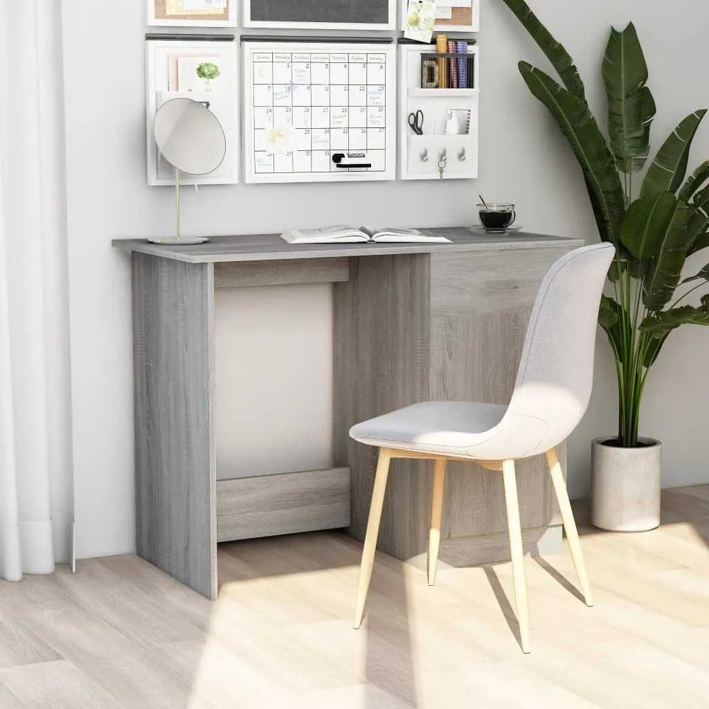 Scrivania Moderna Maison Exclusive Grigio Sonoma 100cm | Arredo Casa