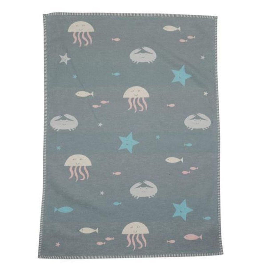 David Fussenegger Babydecke Lena 'Submarin' 75 x 100 cm Hellgrün