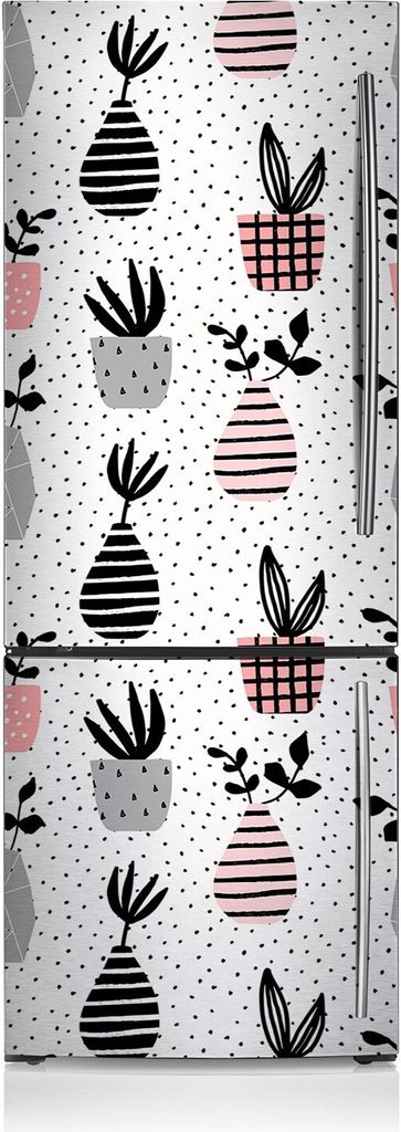 Dekoration Kühlschrank Aufkleber Magnete Küche Kühlschrankmagnete 60x205 cm - Töpfe für Punkte