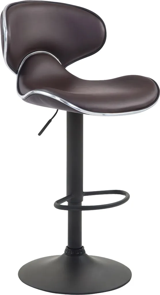 Chaise de bar réglable Las Vegas V2 noire pour îlot central de cuisine