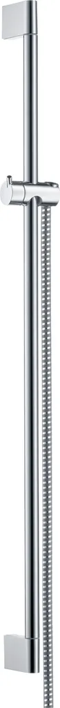 Barre de douche Unica Crometta 90 cm chromée avec flexible anti-torsion 27614000
