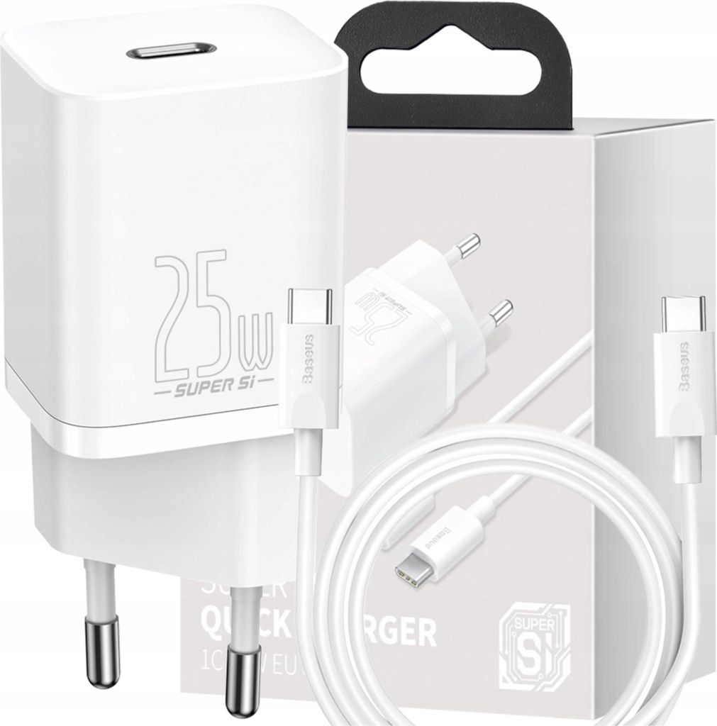 Baseus Super Si Quick Charger 1C 25W con cavo Usb-C a Usb-C Immagine del prodotto 