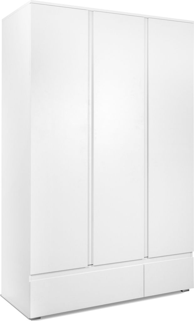 Armoire IMAGE 60B - blanc mat - 3 portes + 2 tiroirs - Image du produit 