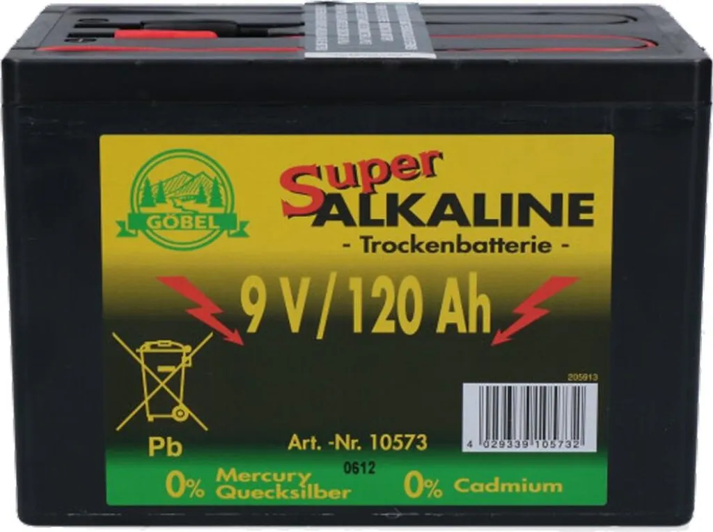 Alimentation 9V 120Ah Durobat pour alarme isolée et vidéosurveillance autonome