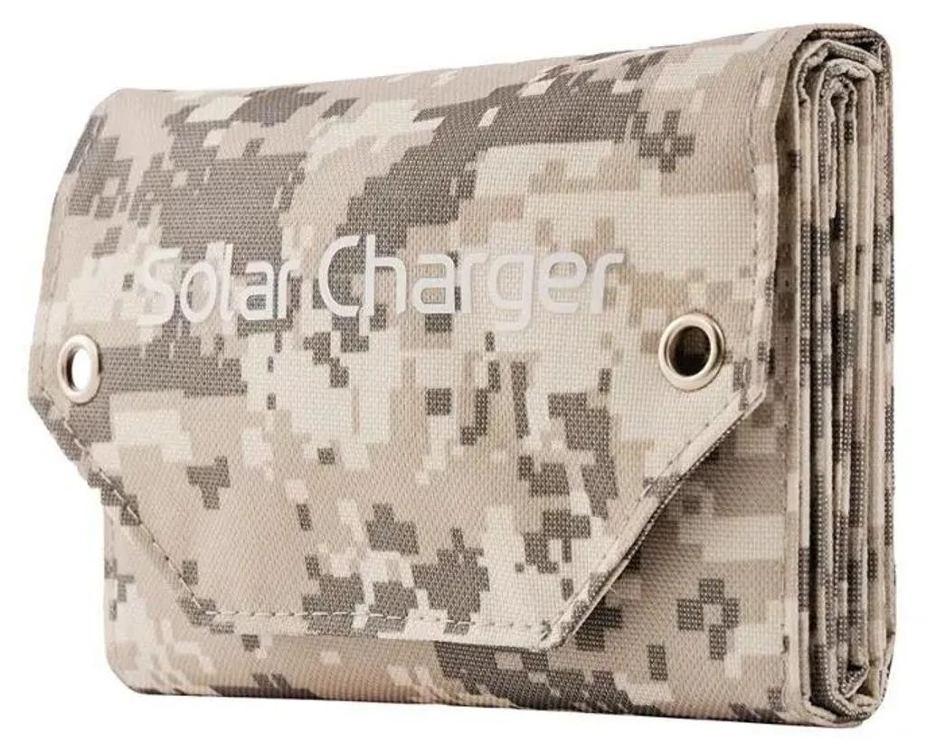 Panneau solaire 12W étanche IP65 motif camouflage avec port USB direct