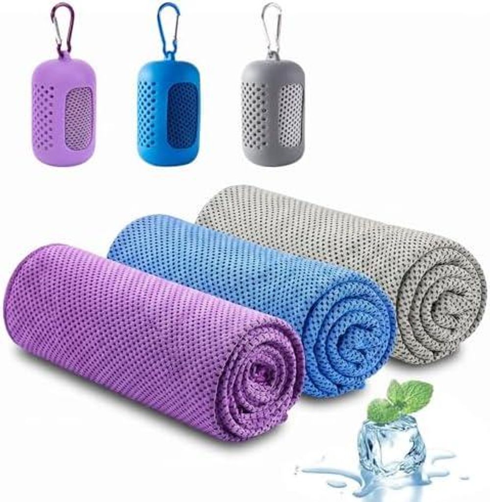 3 Stück Kühlendes Handtuch Kühlhandtuch Cooling Towel Produktbild 