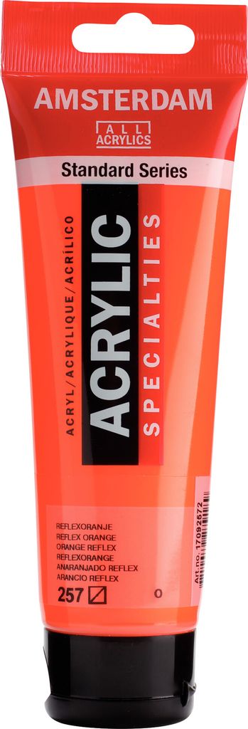 Royal Talens Acrylfarbe Amsterdam 120 ml 257 - Reflexorange Produktbild 
