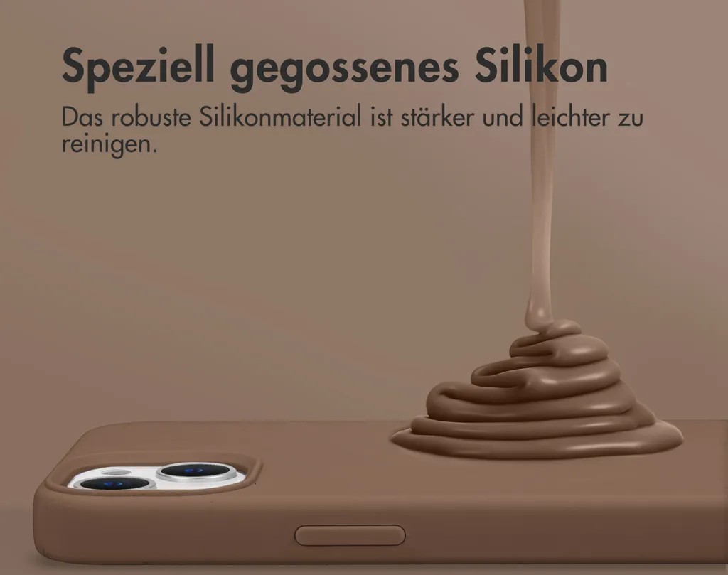 Recensione Cover Accezz Silicone MagSafe iPhone 16 Plus Marrone - 2