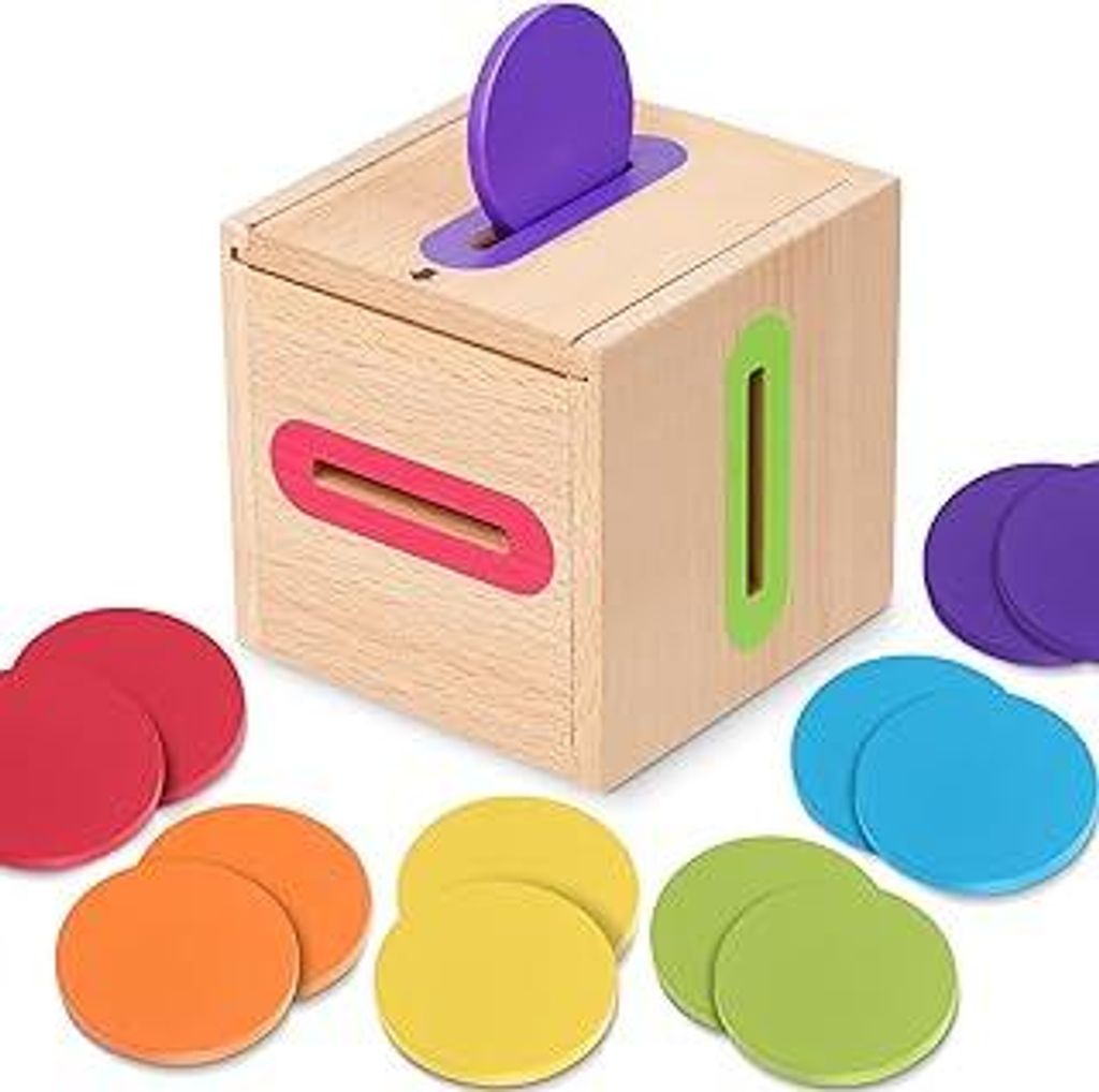 Montessori Spielzeug ab 1 2 3 Jahre, Holz Montessori Spielzeug 1 2 Jahre Holz Sortier & Stapelspielzeug Steckspiel ab 1+ Jahr Geschenk für Kleinki...