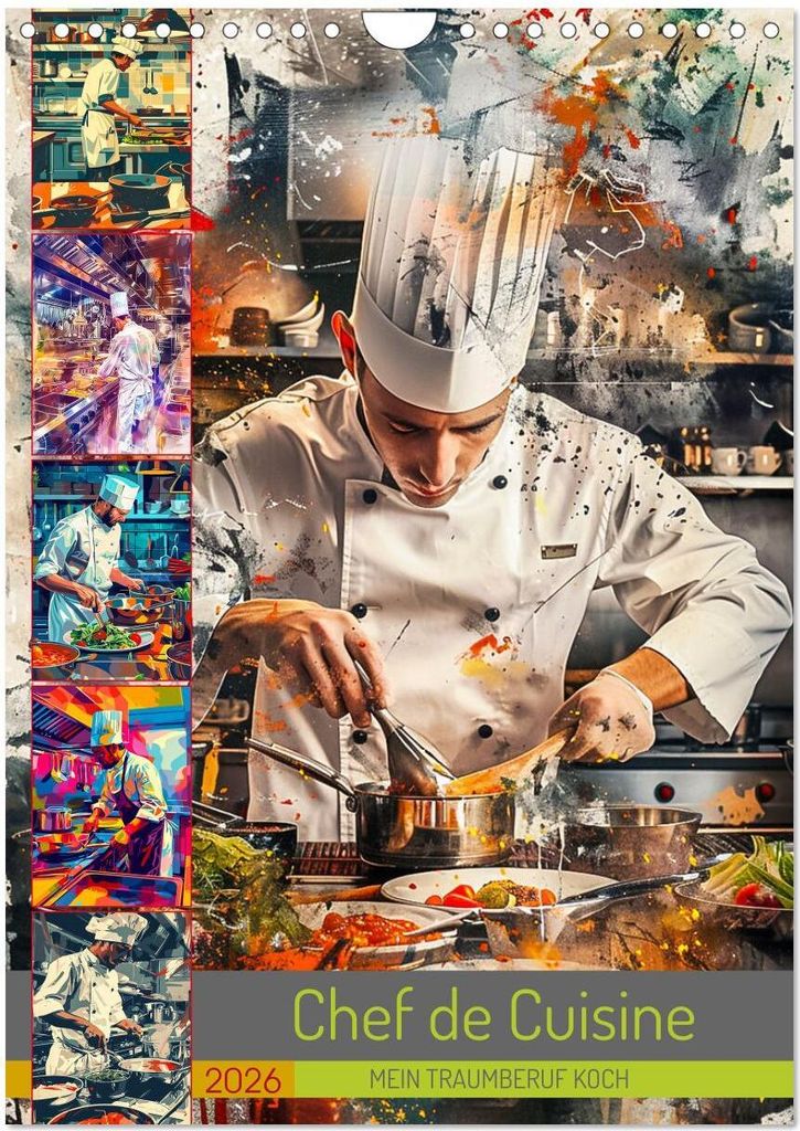 Chef de Cuisine - Mein Traumberuf Koch (Wandkalender 2026 DIN A4 hoch), CALVENDO Monatskalender