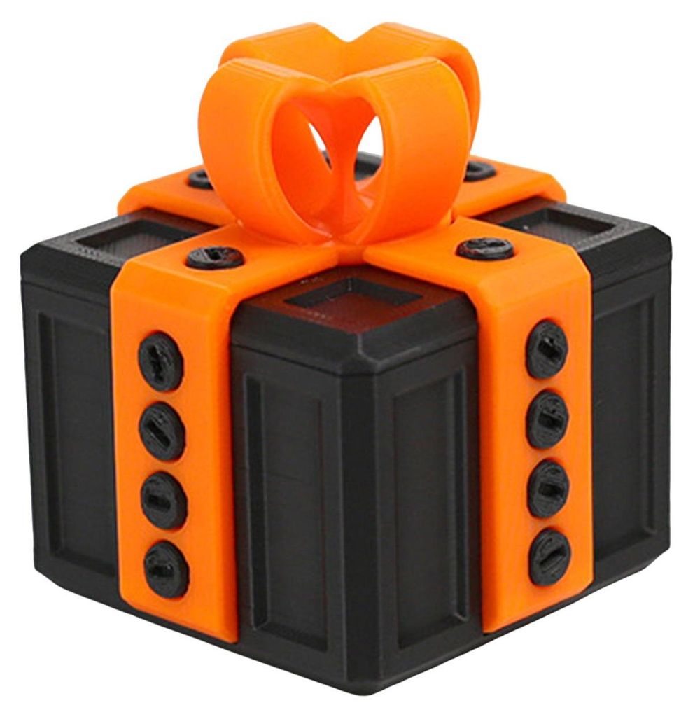 3D-gedruckte, nervige Geschenkbox mit Schrauben – Weihnachtspuzzle-Geschenkbox, Scherzartikel, Dekoration für Zuhause, Büro oder Schreibtisch, ...