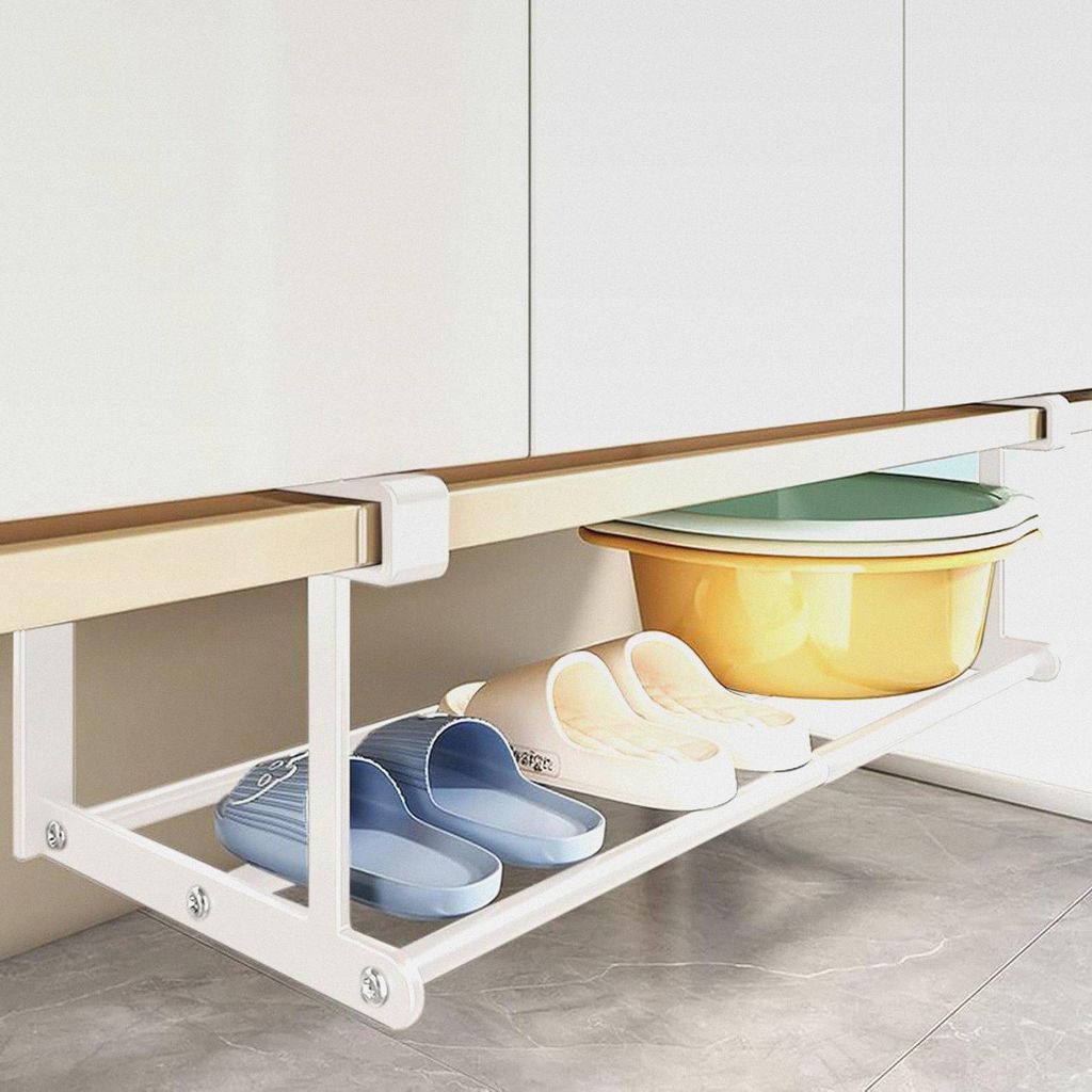 Klemm- Ausziehbarer Telescopic | Robuste verstellbare Organizer Ablage für Schrank Arbeitsplatte Badezimmer Waschbecken Spind Speisekammer