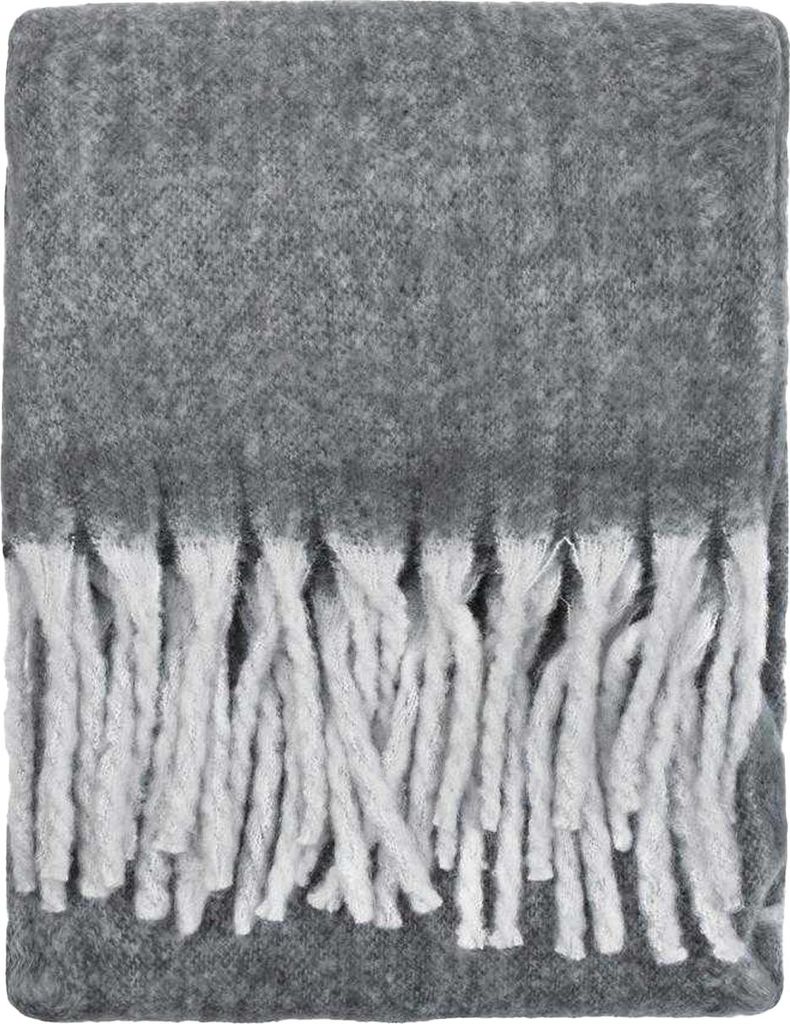 Furn - Quaste Überwurf, gewebter Stoff RV3643 (140 cm x 180 cm) (Holzkohle)