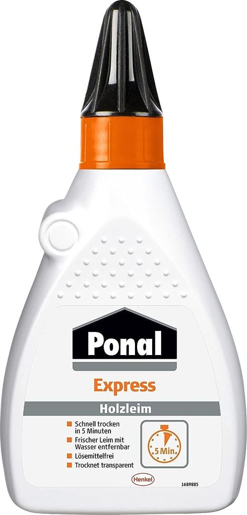 Ponal Holzleim Express, Flasche mit 225g, 9H PN18X