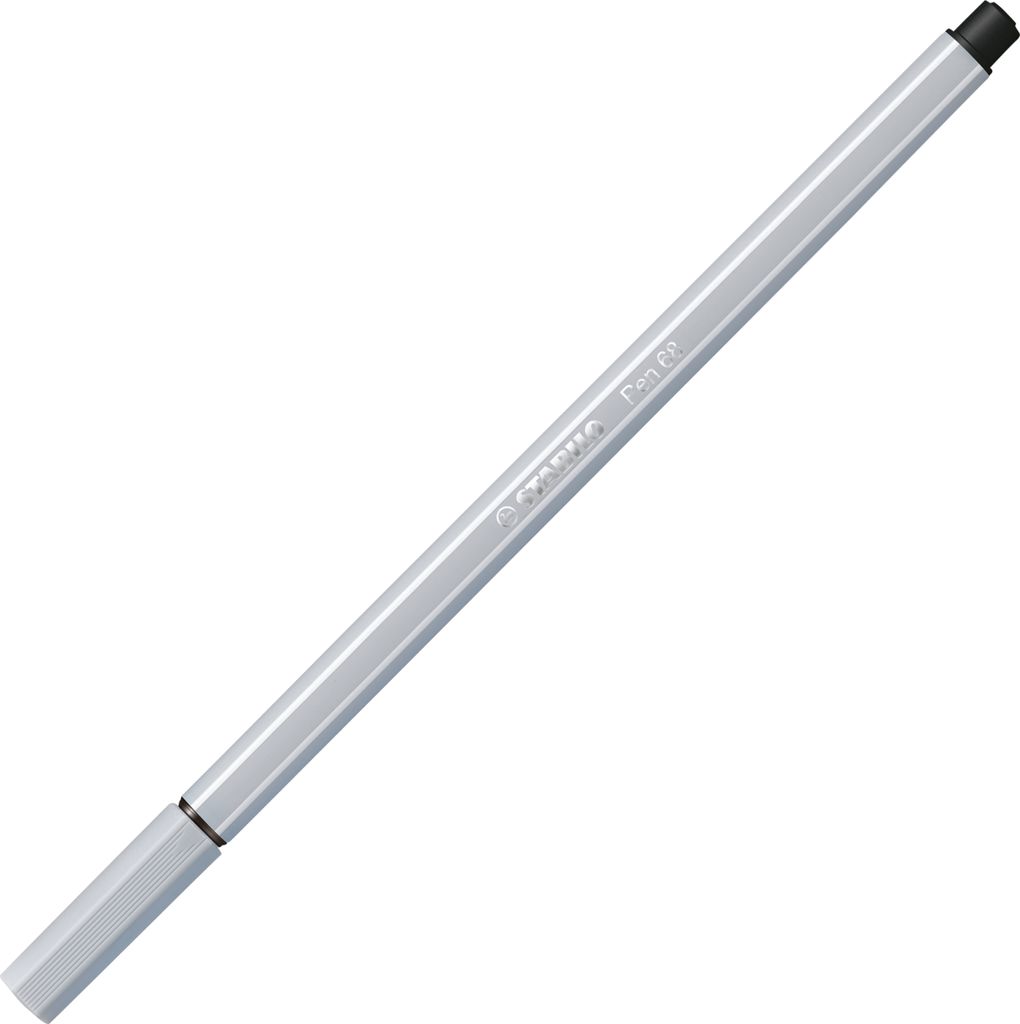 Premium-Filzstift - STABILO Pen 68 - Einzelstift - hellgrau Produktbild 