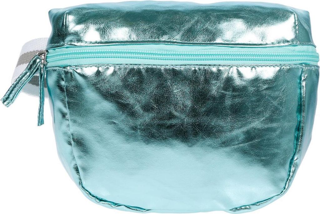 Damen Bauchtasche Metallic Waist Bag Waistbag Mädchen Wasserfest Grün