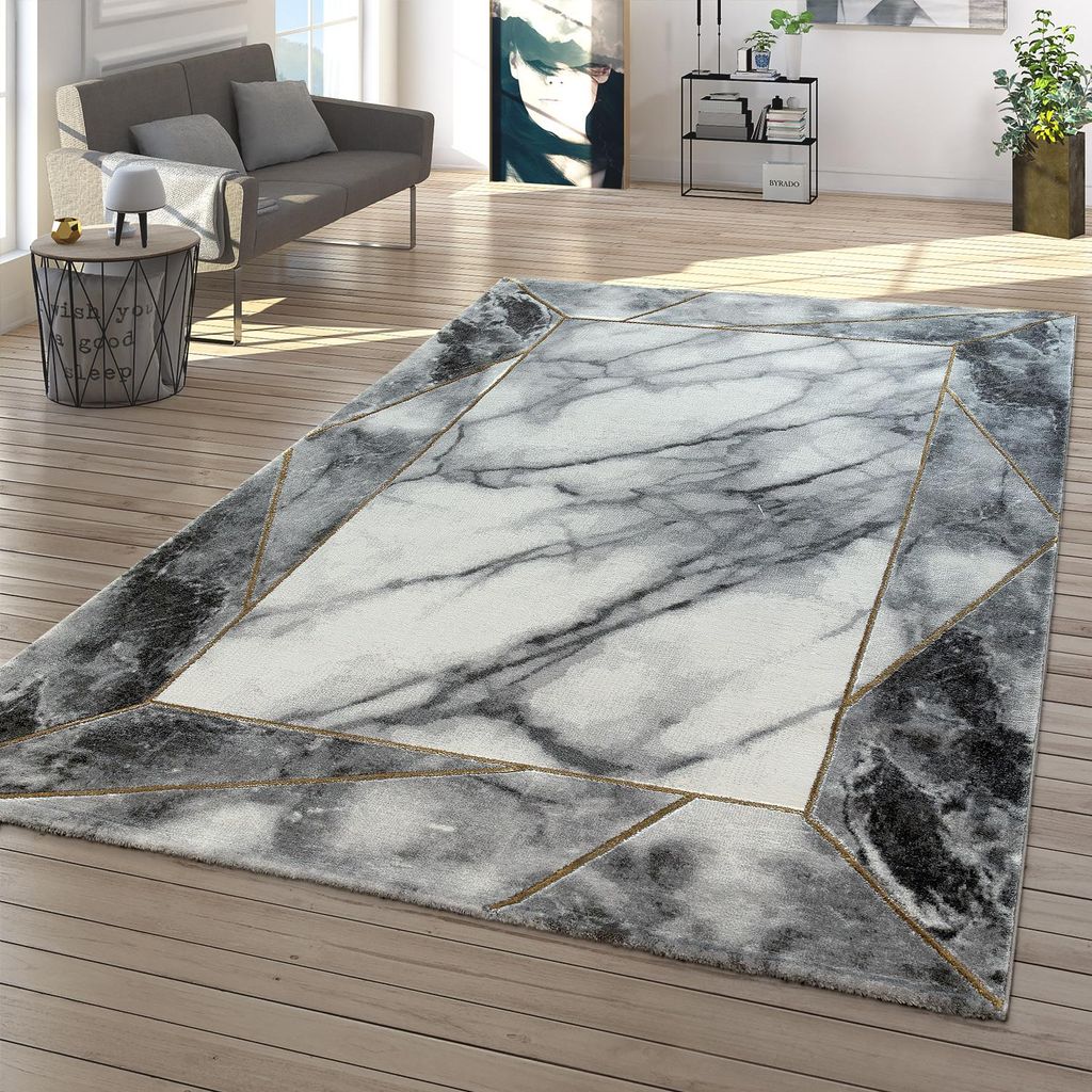 TT Home Wohnzimmer Teppich Kurzflor Wohnzimmerteppich 3D Produktbild 