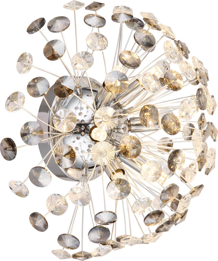 Globo Lighting Wandleuchte Metall verchromt, 6x G9 LED