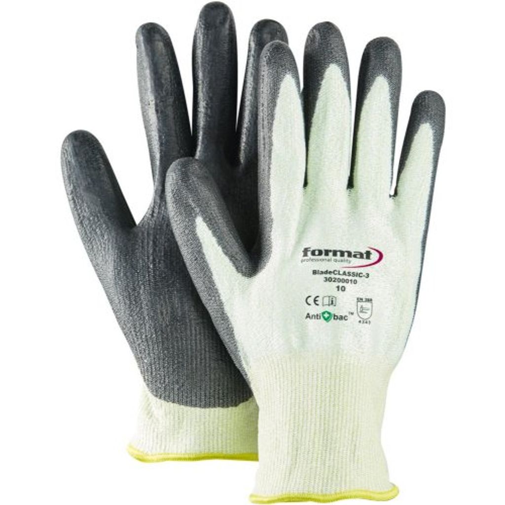 FORMAT Handschuh BladeCLASSIC-3, Gr. 11, Schutzstufe:EN388 EN407, Größe:7, Schnittschutzklasse:3
