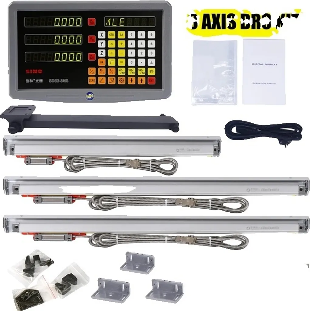 Kit DRO 3 axes complet pour améliorer la précision de votre fraiseuse
