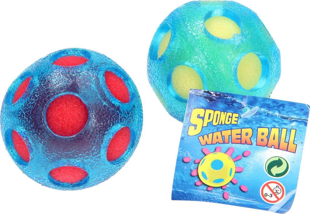 Wasserball mit Sponge Splash für Wurfspiele, saugt sich mit Produktbild 