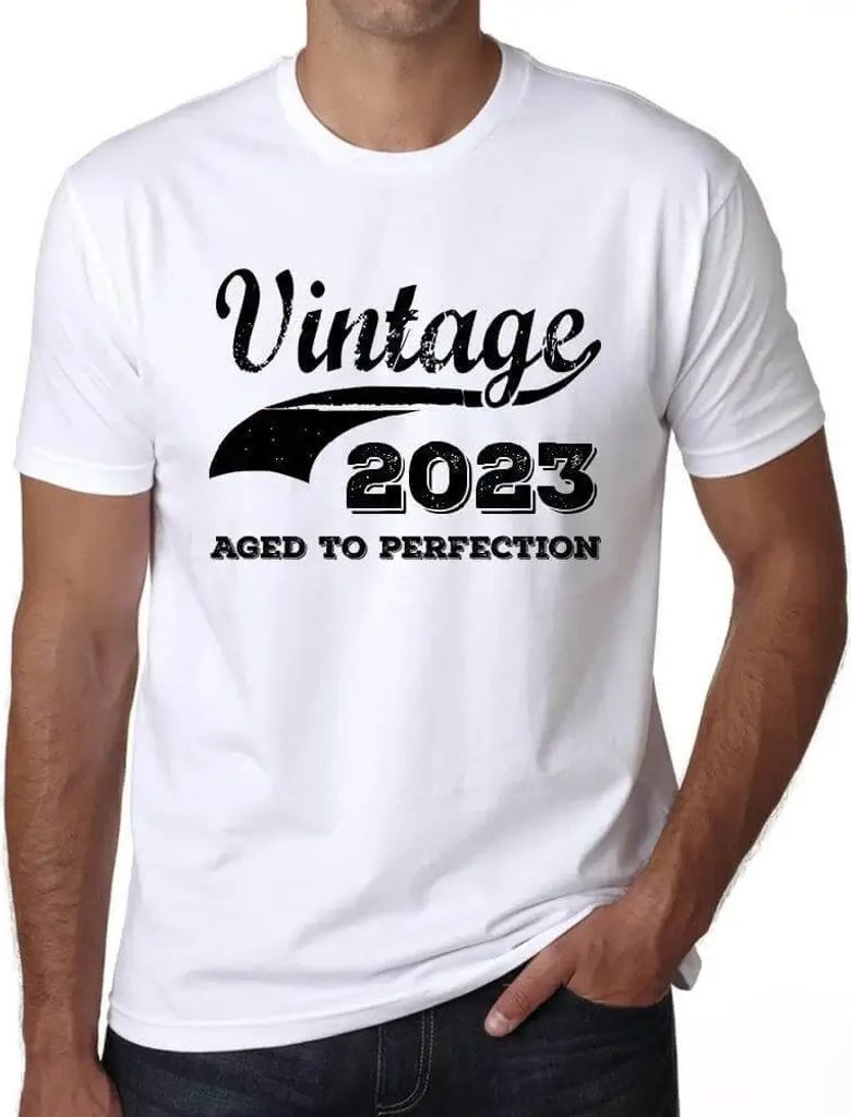 Herren Grafik T-Shirt Bis zur Perfektion gereift 2023 – Aged to Perfection 2023 – Geschenk 1. Geburtstag Jahrestag 1 Jahre Jubiläum 1 Jährige...