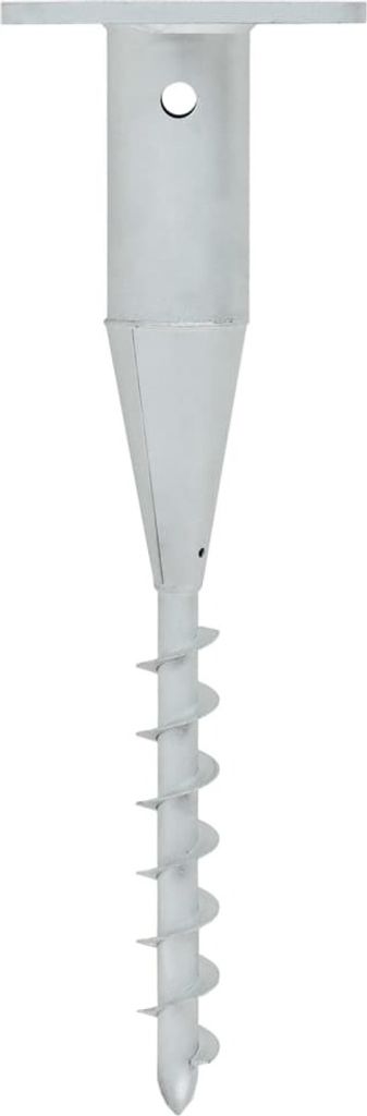 vidaXL Douille de sol pour parasol avec tige 16x16x52 cm Image du produit 