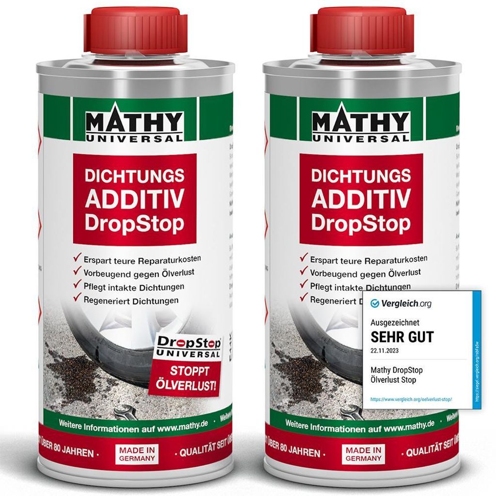 MATHY-DropStop Dichtungs-Additiv 2 x 250 ml - Öl-Additiv Produktbild 