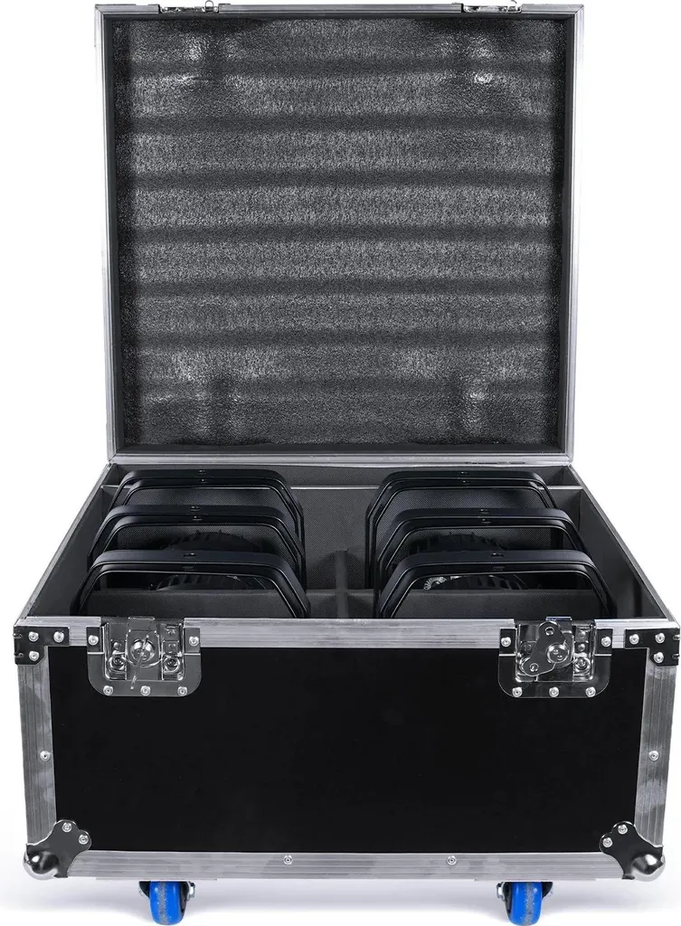 Flightcase Pro pour 6 PAR LED Résistant aux Chocs - Idéal Tournée