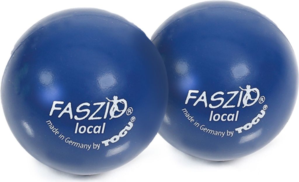 Togu Faszio Ball local, 4cm Ø - 2er Set - blau Produktbild 