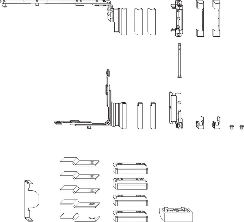 Winkhaus activPilot Service Grundkarton GKT.RC-NB.1.20-9.LS Falzbandausführung links - Beschlagset für Holz- und Kunststofffenster 270-600mm