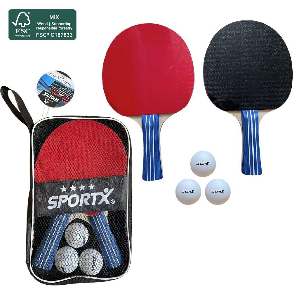 SportX Tischtennis-Set mit Bällen in Tasche 4 SterneQualität