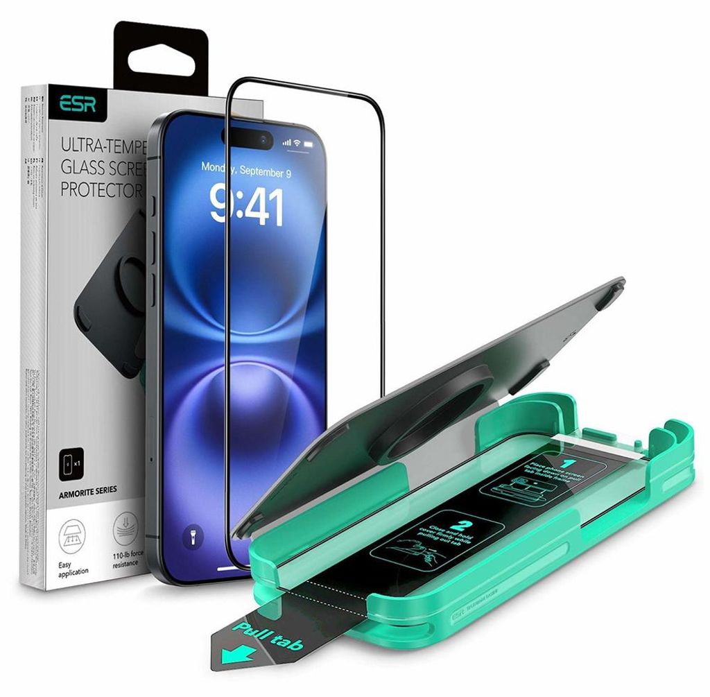 Szkło hartowane ESR Armorite do iPhone'a 16 Pro Max – Zdjęcie produktu 