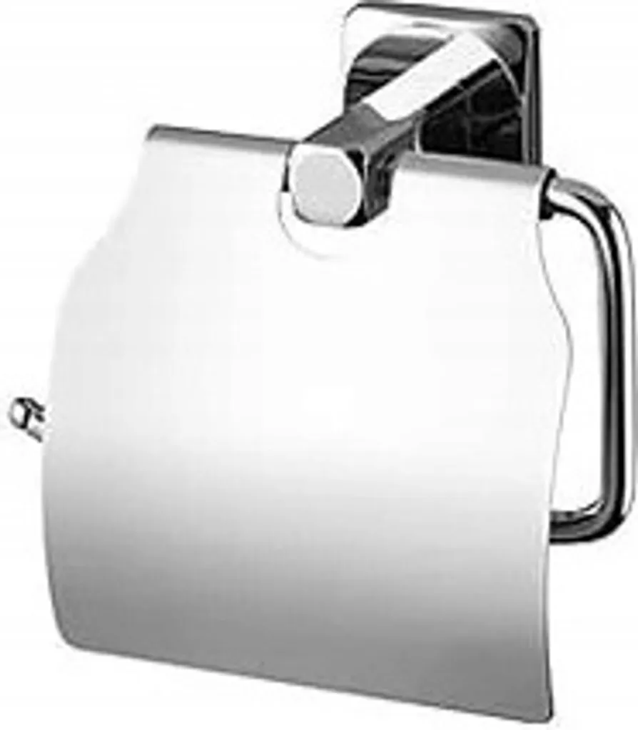 Portarotolo Bagno Ice Chrome con Coperchio | Design Alluminio Cromo