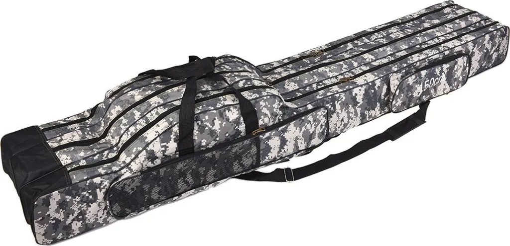 Sac de Pêche 120cm/150cm 3 Couches Fourreau de Canne à Pêche Pliable - 7