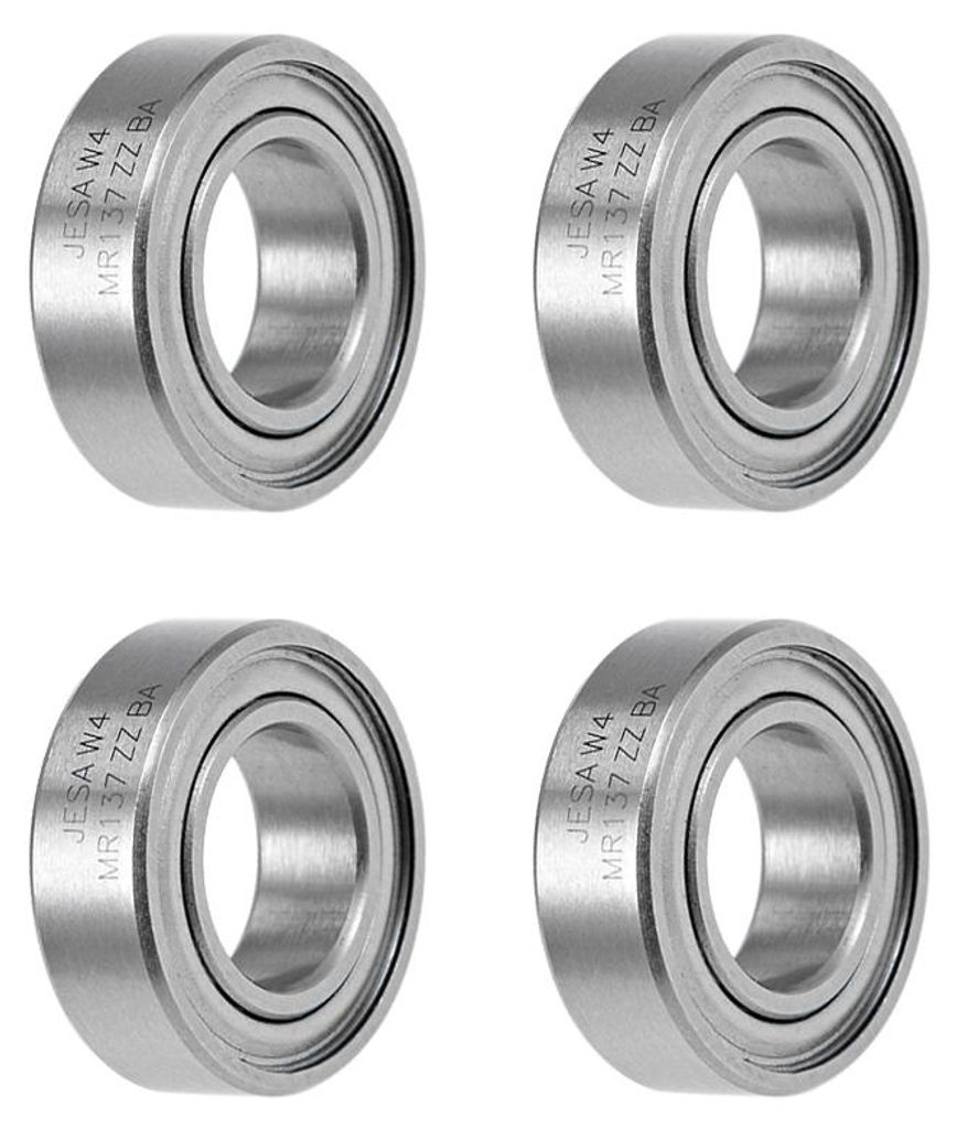 4 Stš¹ck Kugellager Rillenkugellager MR137ZZ 7mm Innendurchm 13mm Au?endurchm 4mm Bohrung Doppelt Abgedichtet Chromstahl Z2 fš¹r Skateboard 3D ...